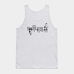 Hanging Cats in The Laundry Funny Cats Tank Top